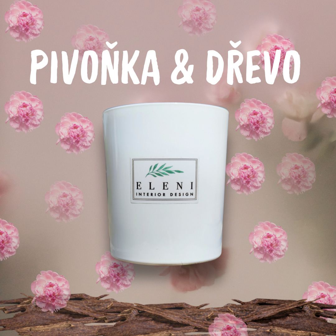 Sametová pivoňka s agarovým dřevem